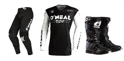 O'NEAL 2022 Mayhem Bullet Black/White Jersey Pant Rider Boots Combo