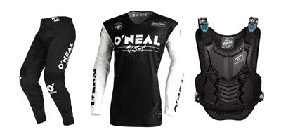 O'NEAL 2022 Mayhem Bullet Black/White Jersey Pant Chest Protector Combo