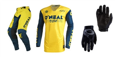 O'NEAL 2022 Mayhem Bullet Yellow Jersey Pant Matrix Gloves Combo