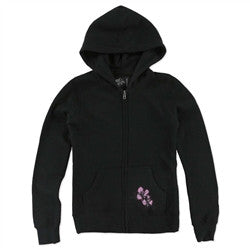 Metal Mulisha Girls Youth Tropics Zip Hoody - Black