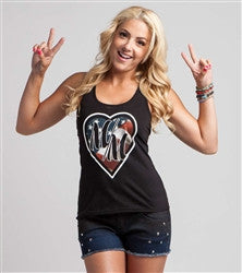 Metal Mulisha Womens Sweet Liberty Tank - Black - Medium