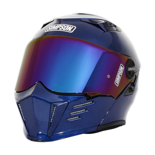 Simpson Limited Edition MOD Bandit Helmet Fly By Metallic Navy Blue