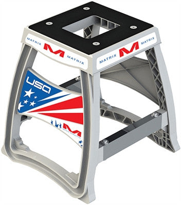 Matrix Concepts M64 Elite Motorcycle Stands - USA White