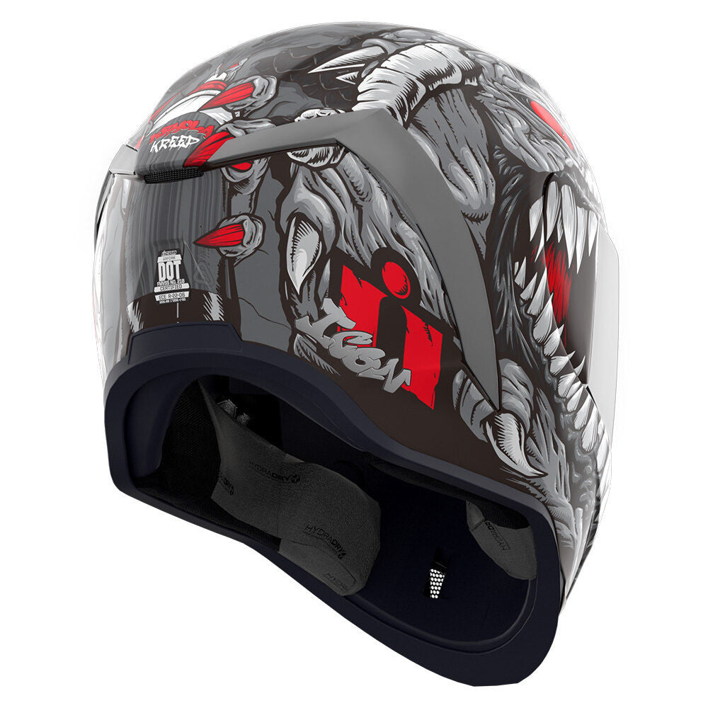 Icon Airform MIPS Full Face Helmet Kryola Kreep Silver
