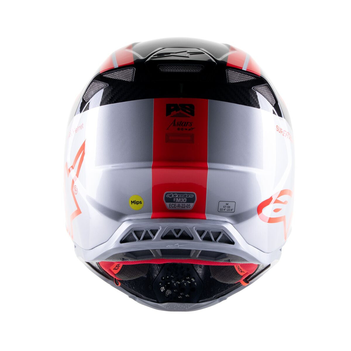 Alpinestars Limited Edition Acumen  S-M10 Helmet Red Flake/Black/Silver