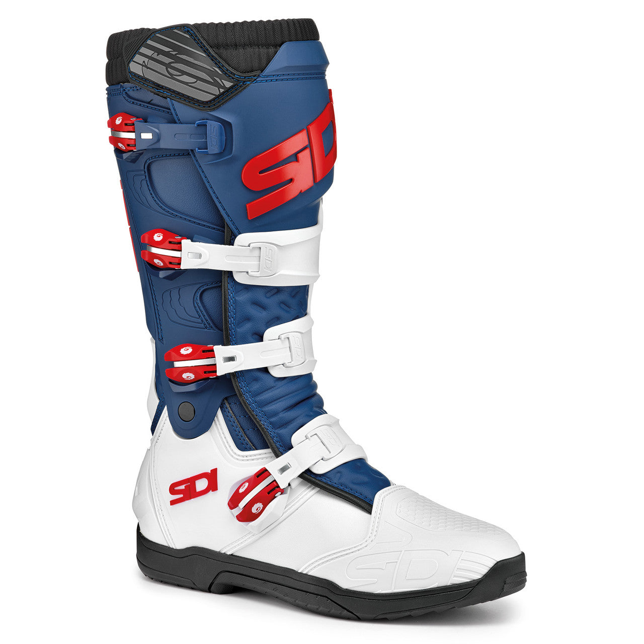 Sidi X Power SC Offroad Boots White/Navy/Red