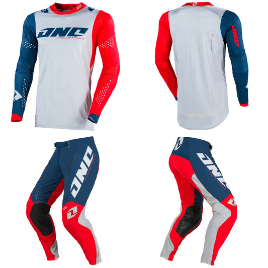 ONE Industries X-197 Jersey Pant Combo Charged Red/Blue