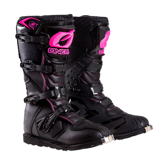 Oneal 2025 Womens Rider Boots - Black/Pink