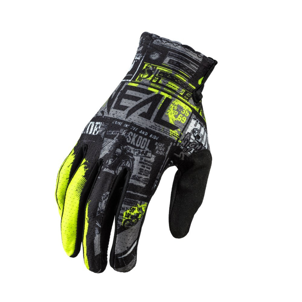 Oneal 2025 Youth Matrix Ride Gloves - Black/Neon