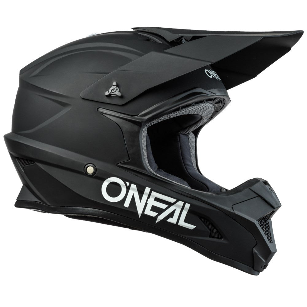 O'Neal 2024 1 Series Solid Helmet and Goggle Combo Black
