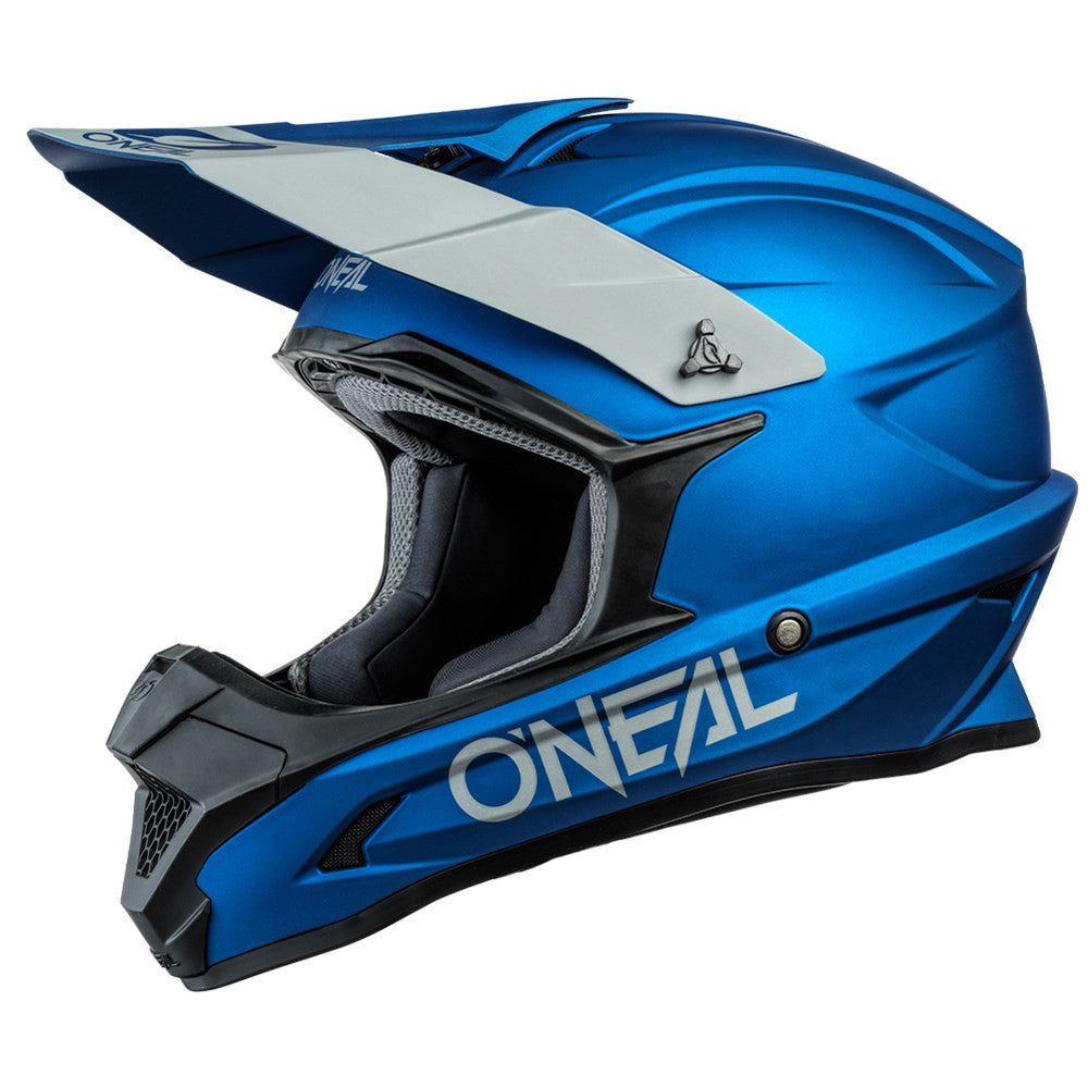 O'Neal 2024 1 Series Solid Helmet and Goggle Combo Blue