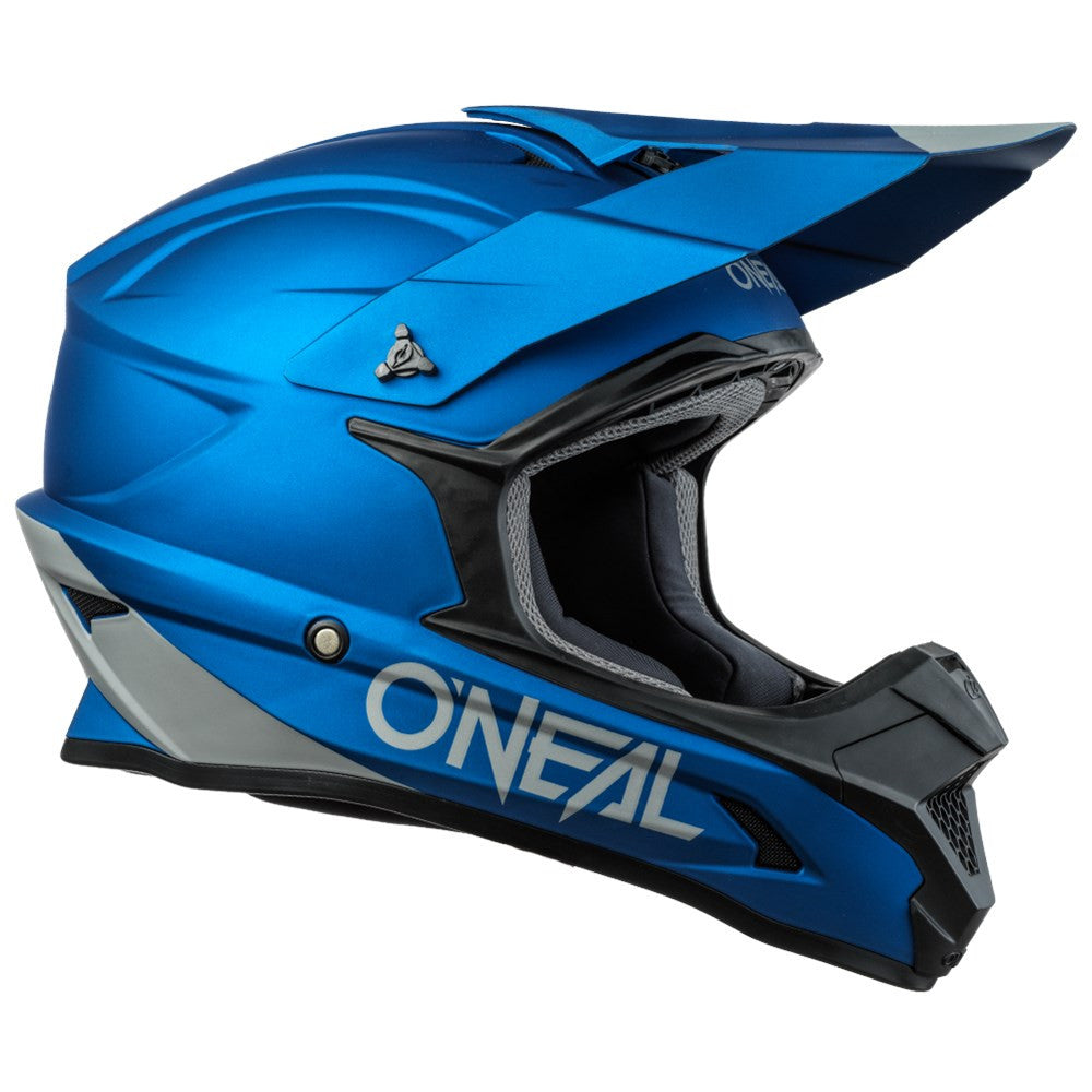 O'Neal 2024 1 Series Solid Helmet and Goggle Combo Blue