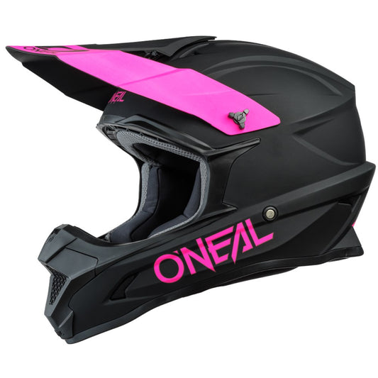 Oneal 2025 Womens 1 Series Solid Offroad Helmet - Black/Pink