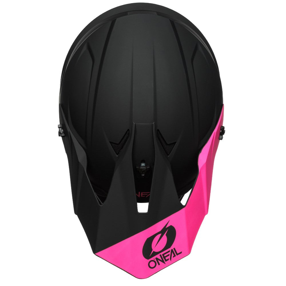 O'Neal 2024 Womens 1 Series Solid Helmet and Goggle Combo Black/Pink