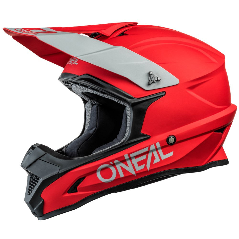 O'Neal 2024 1 Series Solid Helmet and Goggle Combo Red