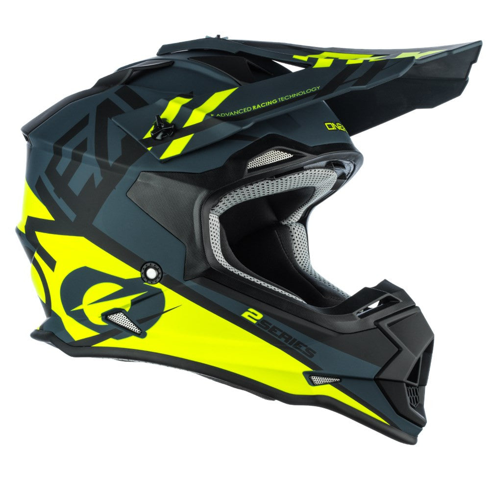 O'Neal 2024 2 Series Spyde Helmet and Goggle Combo Black/Neon Yellow