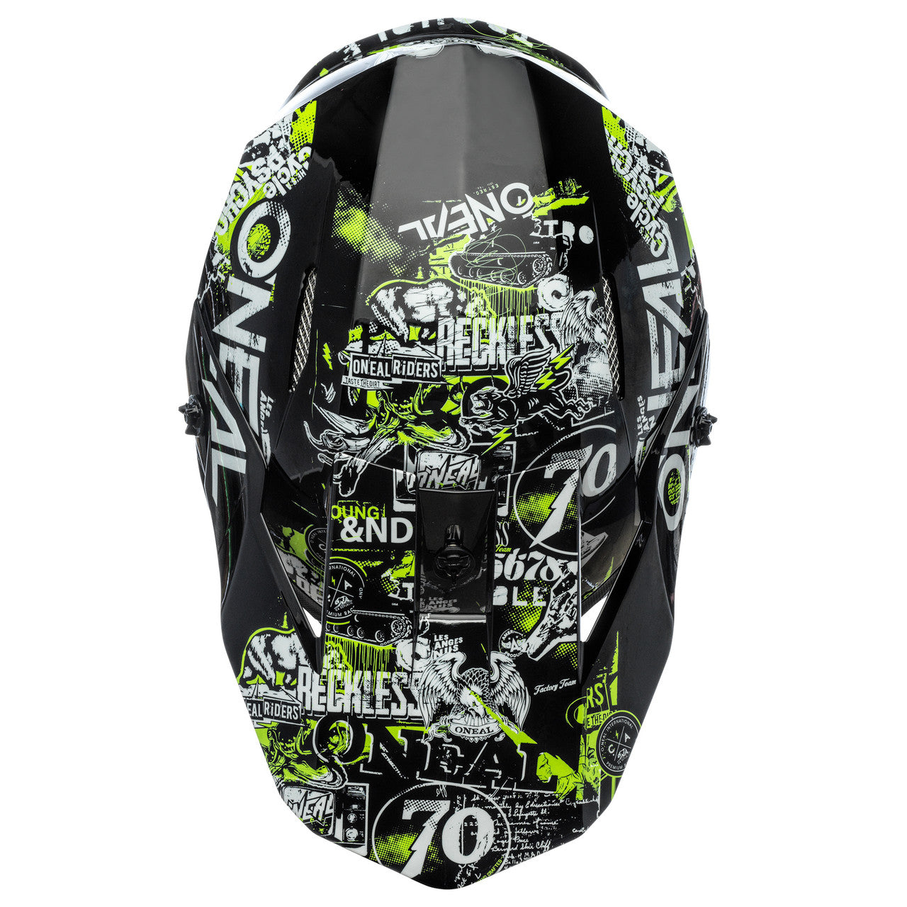 Oneal 2024 3 Series Helmet - Attack 2.0 Black/Neon Yellow