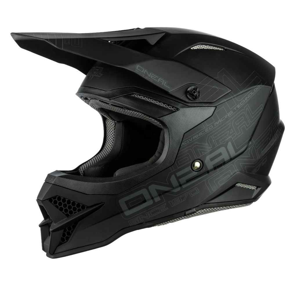 O'Neal 2024 3 Series Flat Black Helmet and Goggle Combo