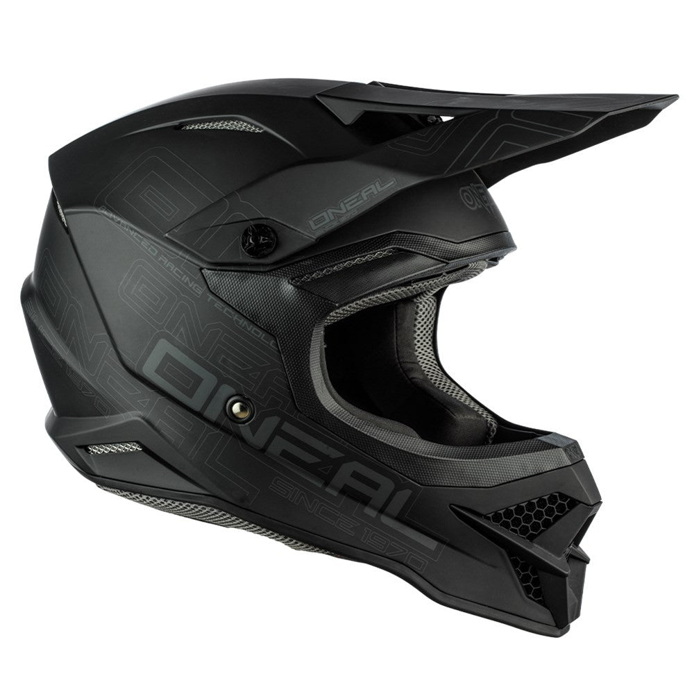 O'Neal 2024 3 Series Flat Black Helmet and Goggle Combo