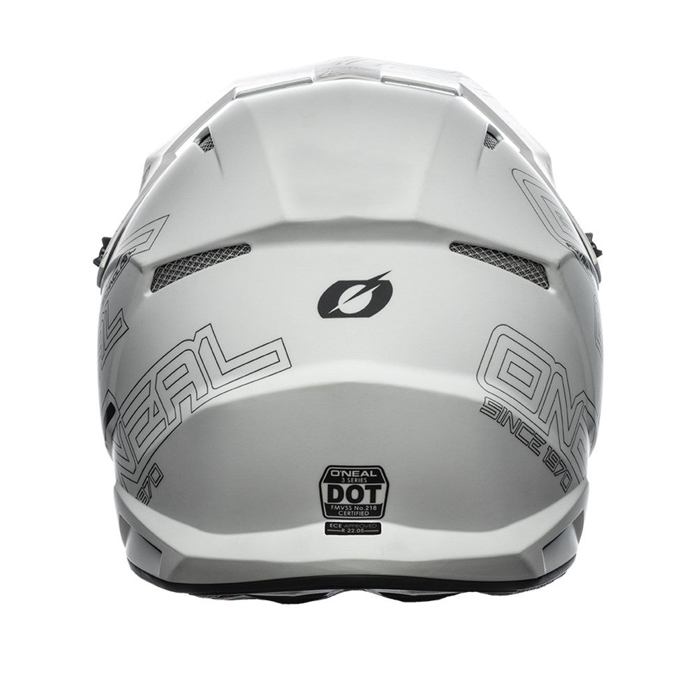 O'Neal 2024 3 Series Flat White Helmet and Goggle Combo