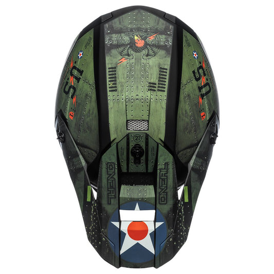 Oneal Spare Visor 5 Series Helmet - Warhawk Black/Green