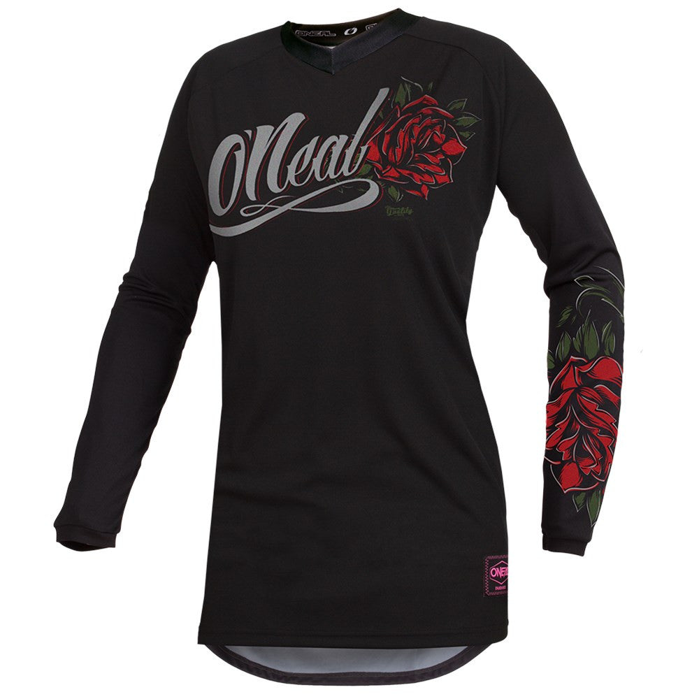 O'Neal 2024 Womens Element Threat Roses Classic Pant Combo - Black