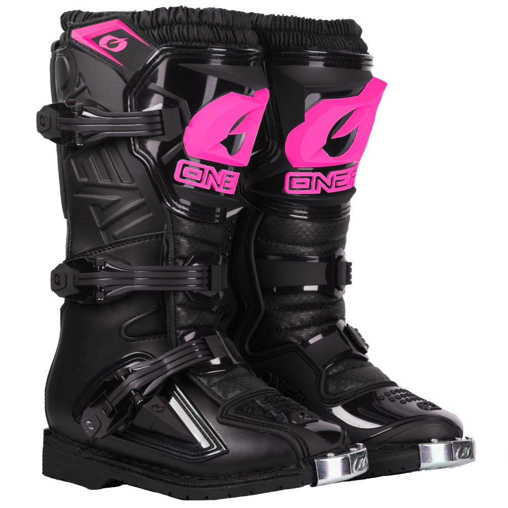Oneal 2022 Youth Girls Rider Pro Boots - Black/Pink