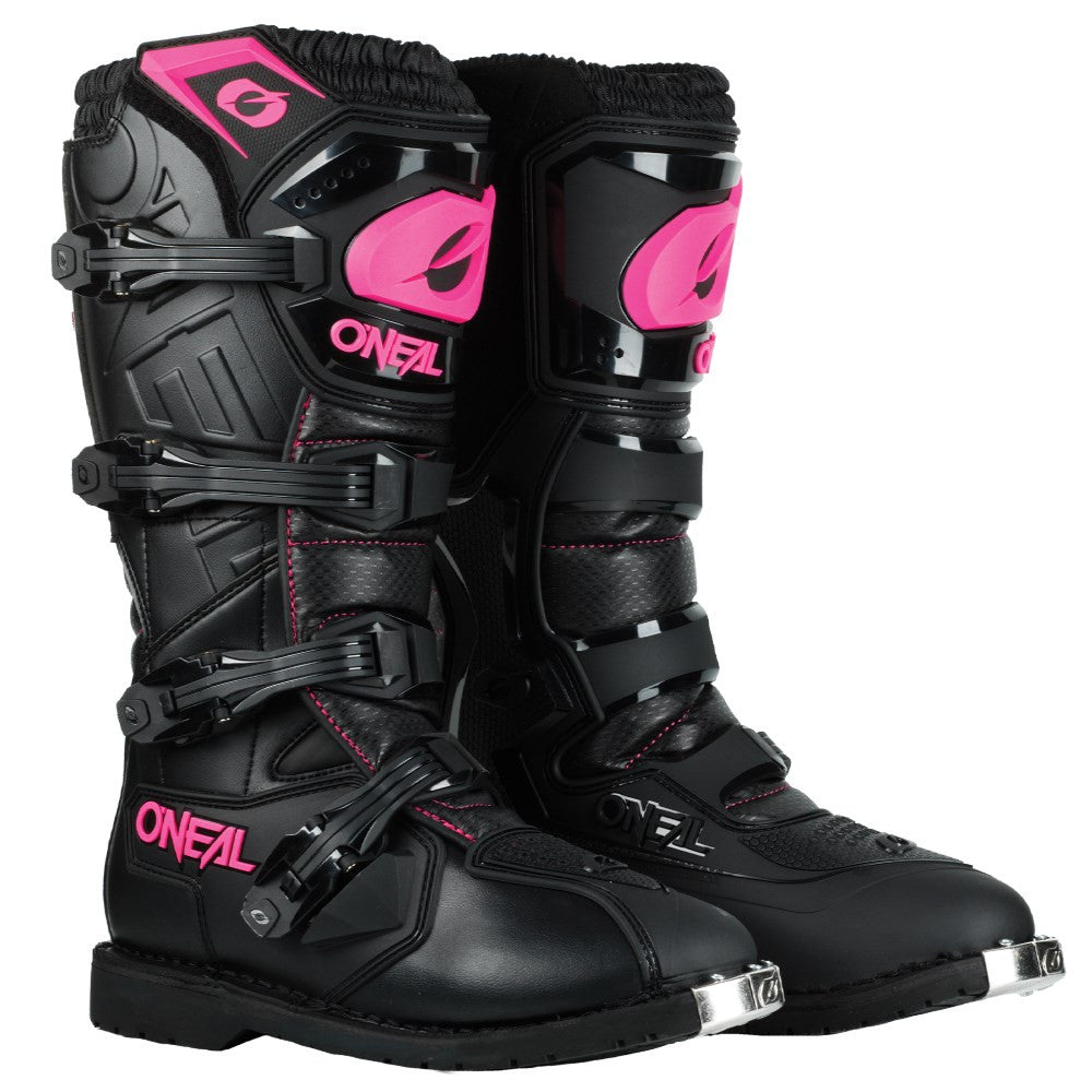 Oneal 2022 Womens Rider Pro Boots - Black/Pink