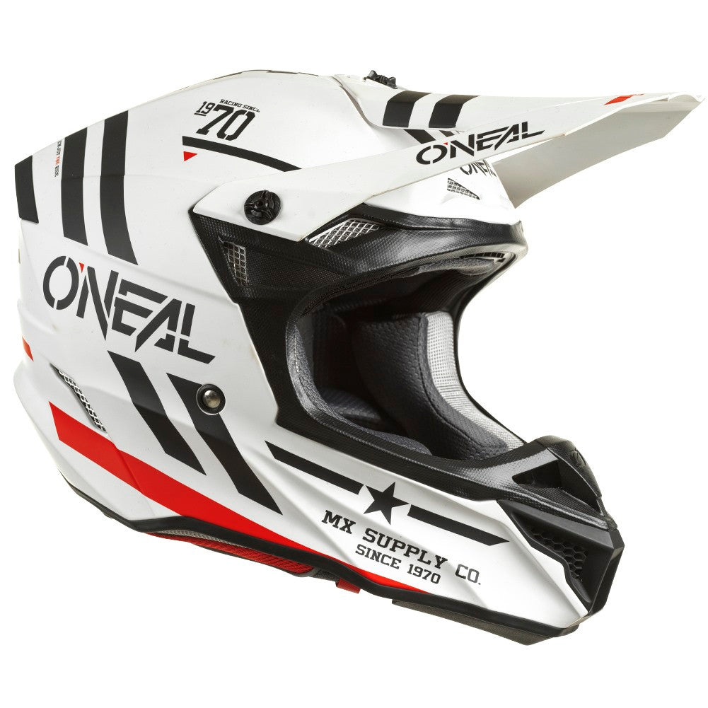 O'Neal 2024 5 Series Squadron Helmet and Goggle Combo White/Black