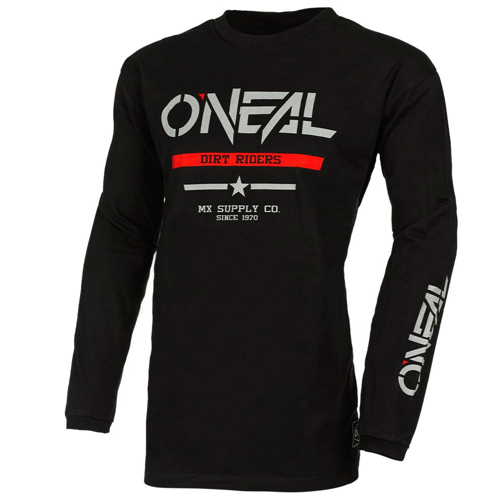 Oneal 2025 Element Squadron Cotton Jersey - Black/Grey