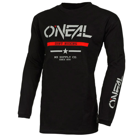 Oneal 2025 Element Squadron Cotton Jersey - Black/Grey