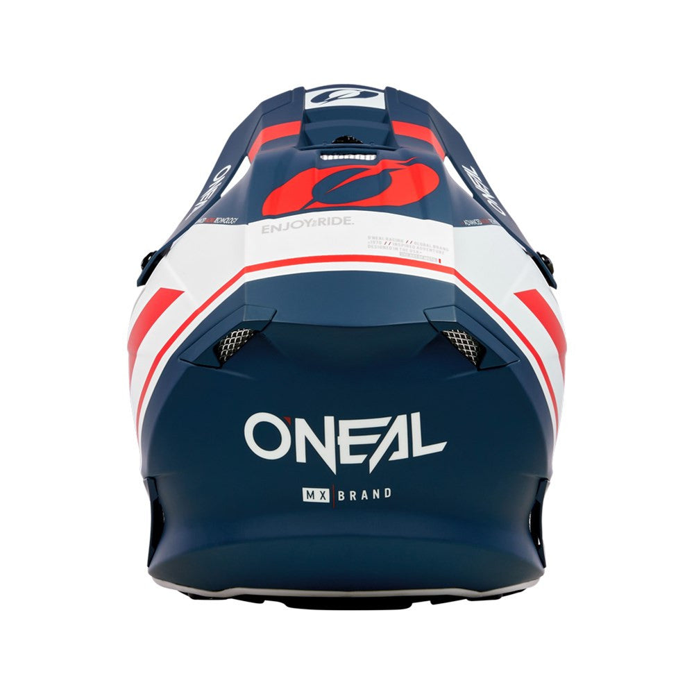 O'Neal 2024 10 Series Hyperlite Flow V.23 Helmet and Goggle Combo Blue/White/Red