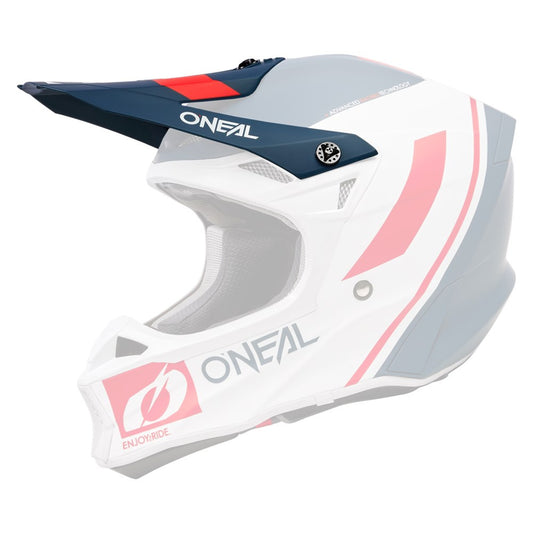 Oneal 10 Series  Hyperlite Flow V.23 Replacement Helmet Visor Blue/White/Red