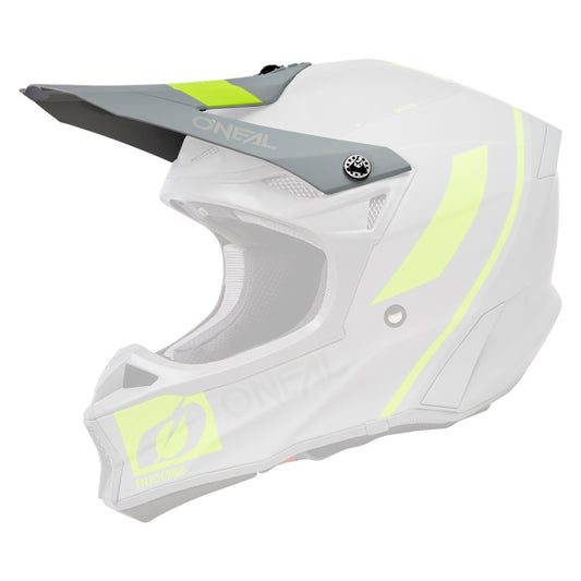 Oneal 10 Series  Hyperlite Flow V.23 Replacement Helmet Visor Gray/Neon