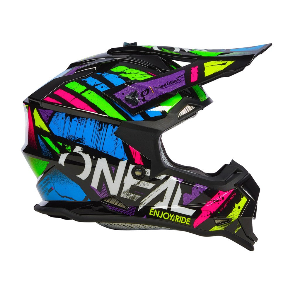 Oneal 2025 Youth 2 Series Glitch V.23 Offroad Helmet