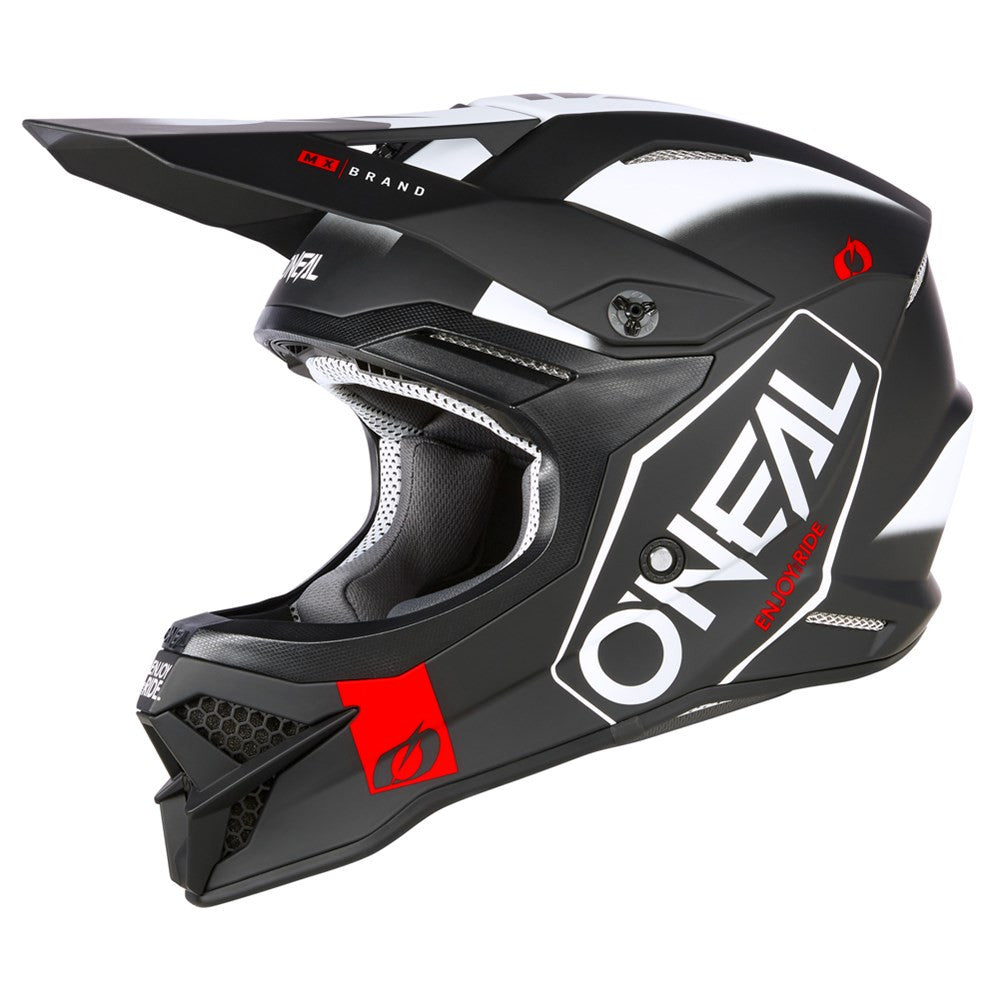 O'Neal 2024 3 Series Hexx V.23 Helmet and Goggle Combo Black/White