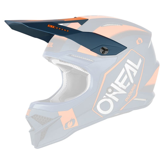 Oneal 3 Series Hexx V.23 Replacement Helmet Visor Blue/Orange