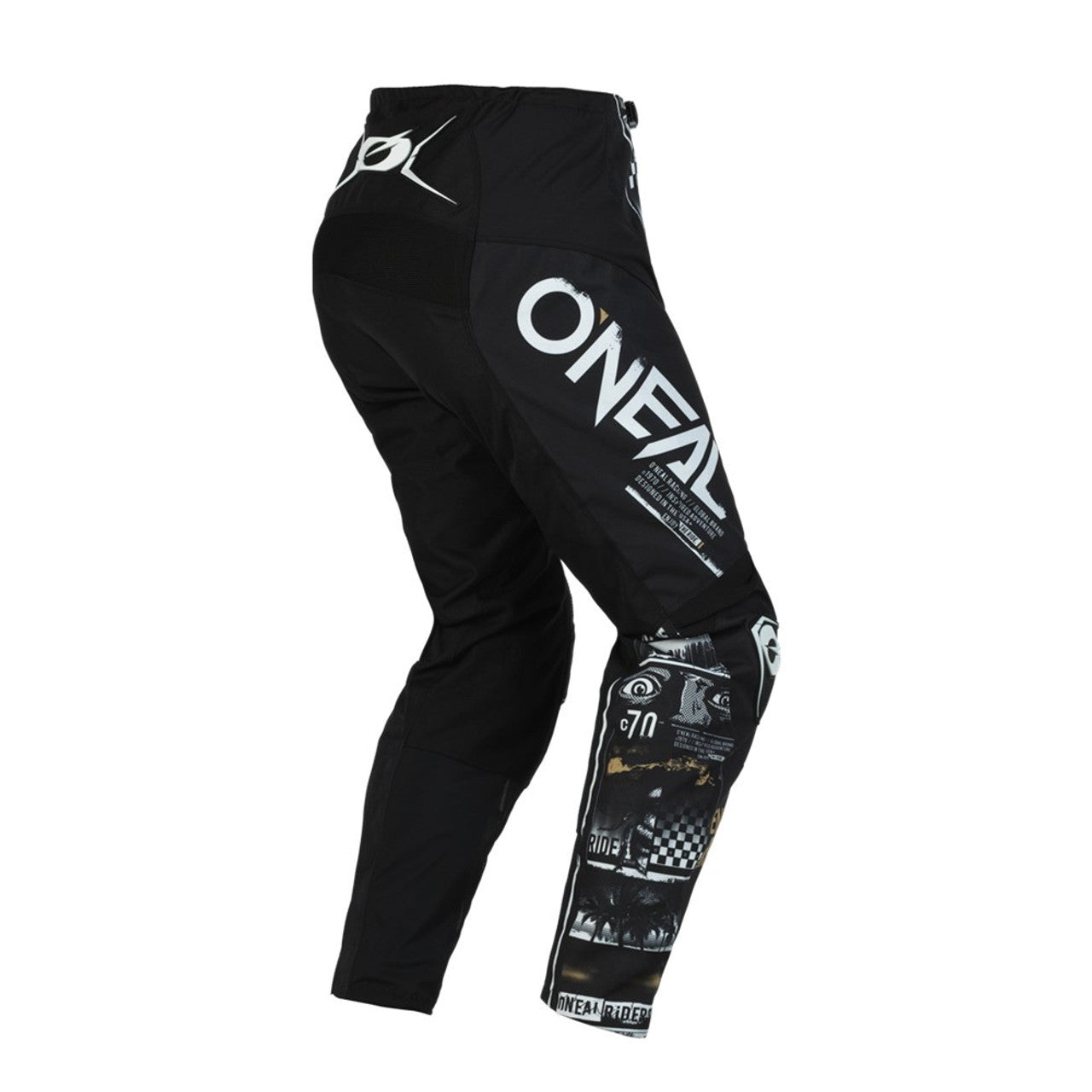 O'Neal 2024 Element Attack Jersey Pant Element Boot Combo Black/White