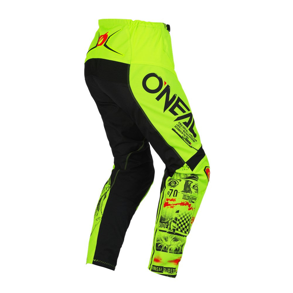 Oneal 2023 Youth Element Attack Jersey Pant Combo Black/Neon