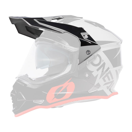 Oneal Sierra R V.23 Replacement Helmet Visor Gray/Black/Red