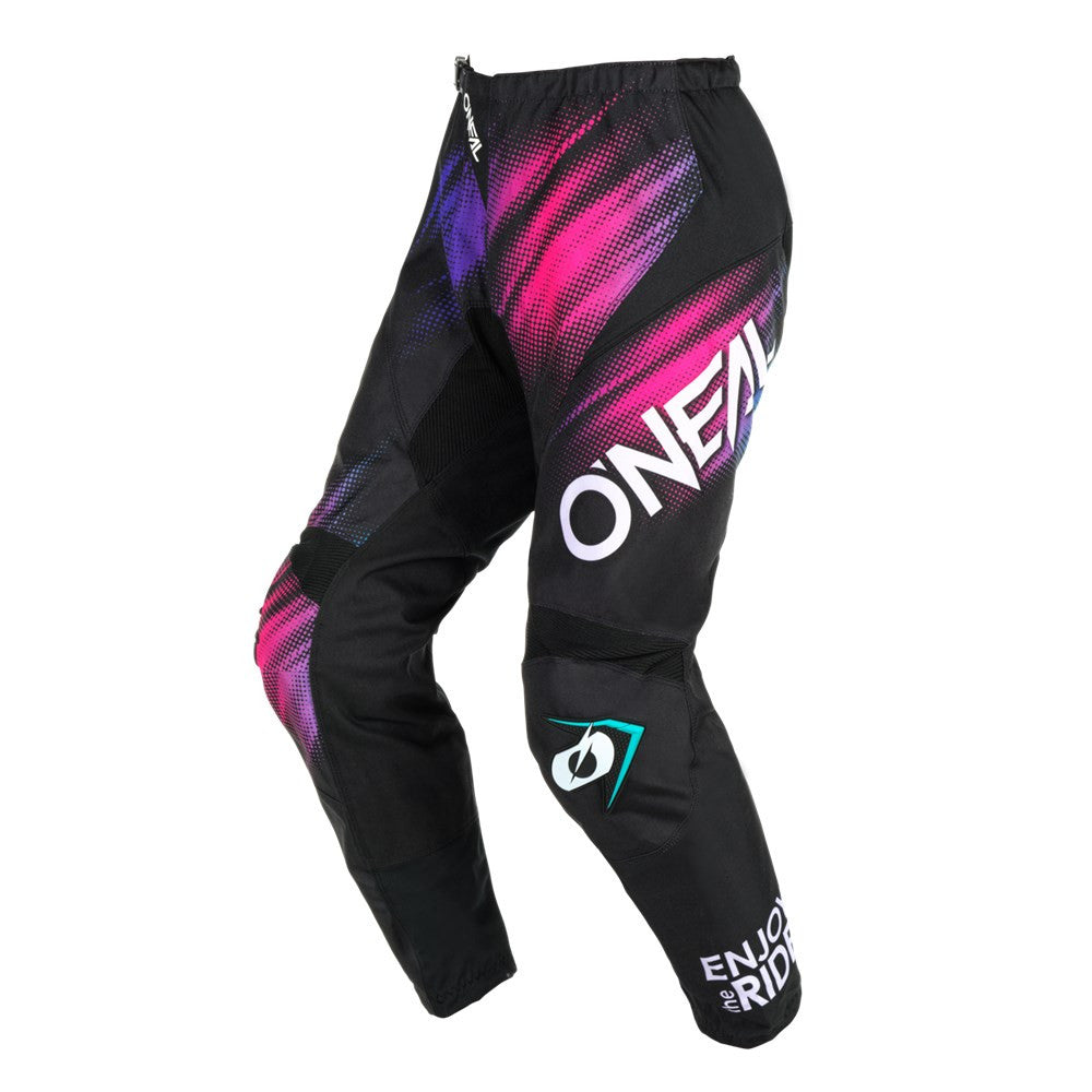 O'Neal 2024 Youth Girls Element Voltage Jersey Pant Combo - Black/Multi