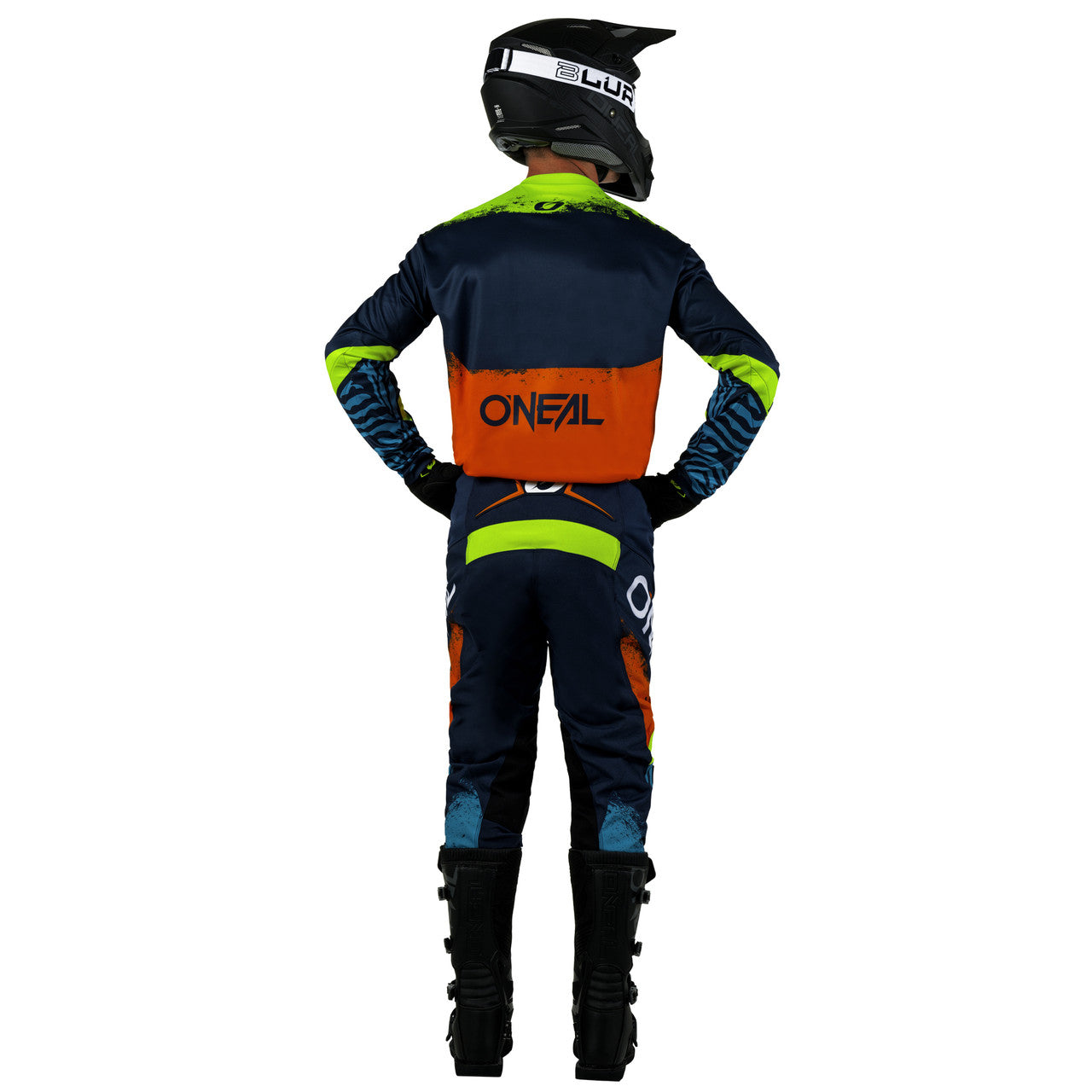 O'Neal 2025 Youth Element Shocker Jersey Pant Combo Blue/Orange
