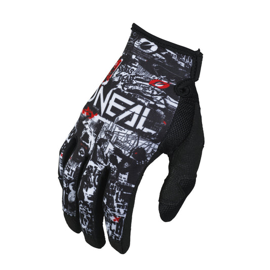 O'Neal 2025 Mayhem Attack Gloves Black/White