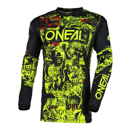 O'Neal 2025 Element Attack Jersey Black/Neon