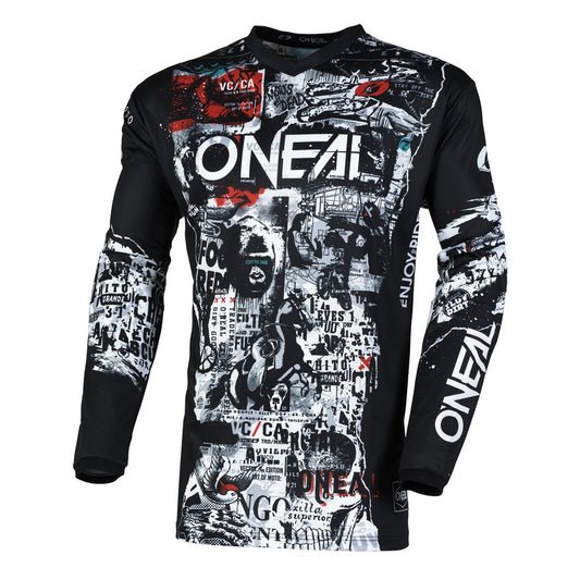 O'Neal 2025 Element Attack Jersey Black/White