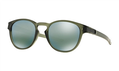 Oakley Latch Sunglasses - Matte Olive Ink/Emerald Iridium Lens
