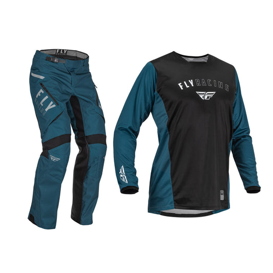 FLY Racing 2025 Patrol Jersey OTB Pant Combo Slate Blue/Black