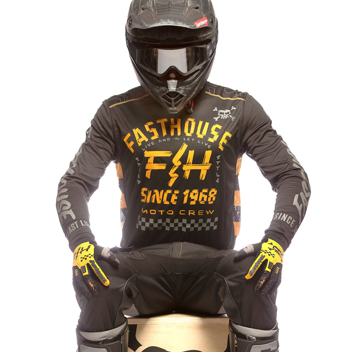Fasthouse Off-Road Jersey - Black/Amber