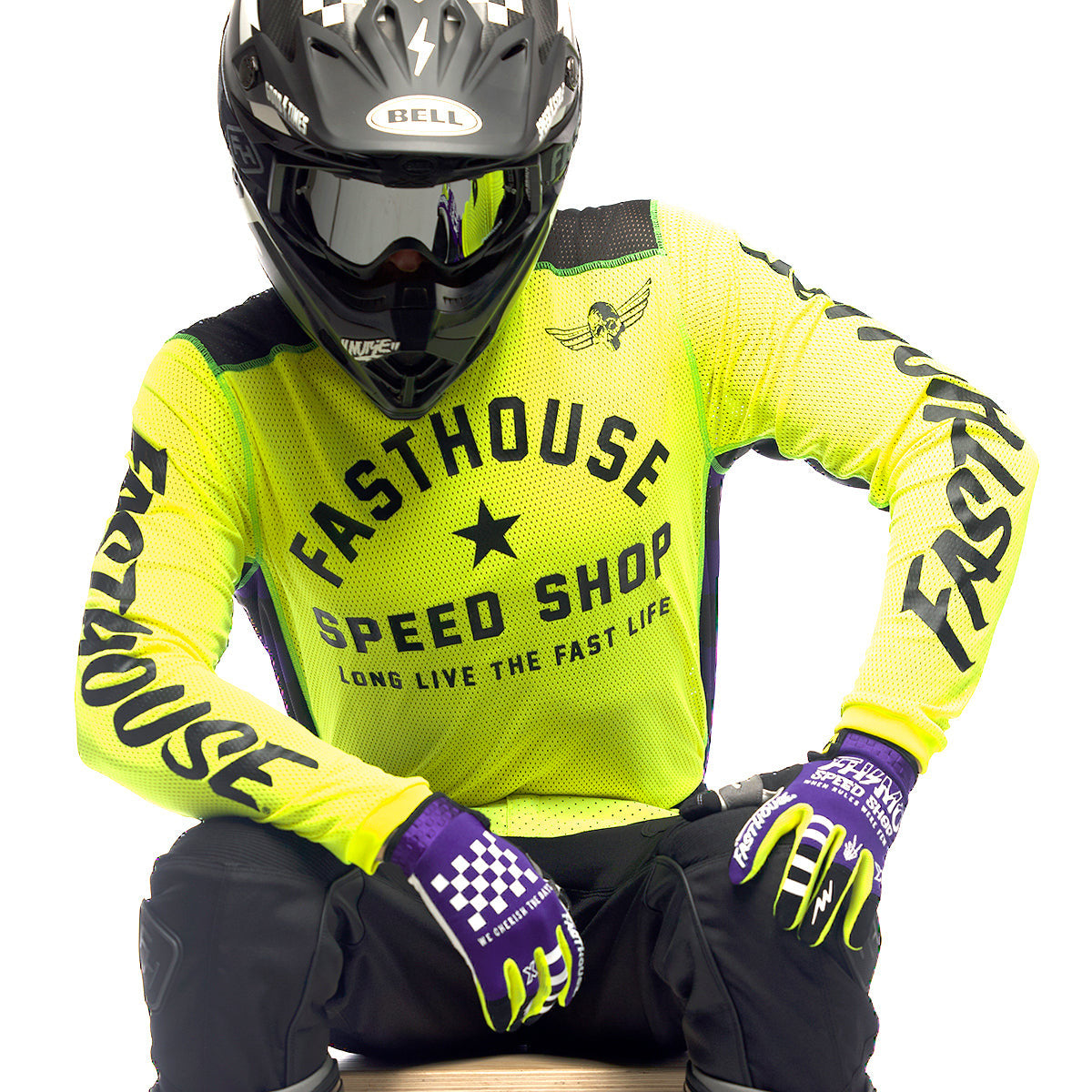 Fasthouse Originals Air Cooled Jersey - Hi-Viz/Black