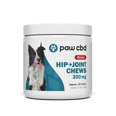 cbdMD Paw CBD Dog Soft Chew 30 Count Hip and Joint 300mg - Bacon Flavor
